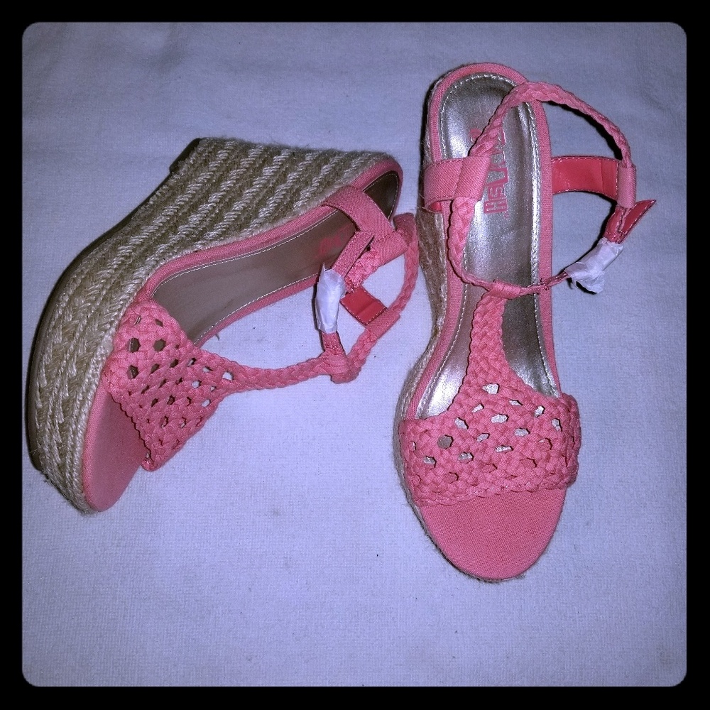 Brash Size 8.5 Sexy 4" Peach Espadrilles